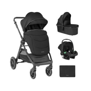 Carrito de bebé 3en1 Kikkaboo Ava Negro para Bebés