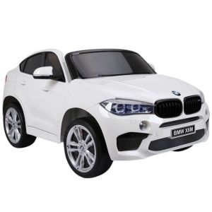 Coche Eléctrico Infantil BMW X6M Blanco con Control Remoto