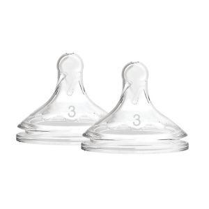 Tetina Ancha de Silicona Dr brown`s para Bebés - Pack 2