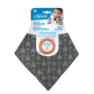 Babero Bandana con Mordedor Dr Brown's - Estilo y Comodidad