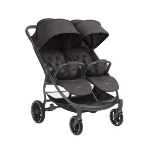 Carrito gemelar Happy 2 Kikkaboo Gris Oscuro 2024