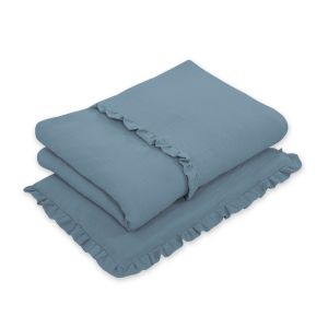 Juego de Cuna Muselina 2 Piezas My Sweet Baby - Azul Pastel