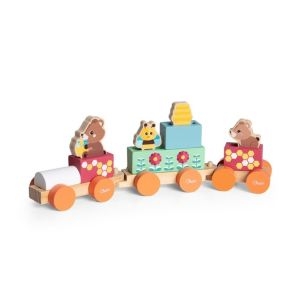 Tren de Madera My Wood Friends - Juguete Montessori 2+