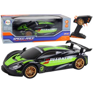 Large Remote Controlled Sports Car 1:10 Green and Black