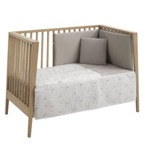 Jgo 2 Pcs.colcha I-v. Cuna 60 Abete Beige 60x120x3 Cm - Cambrass