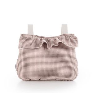 Bolso organizador Boho Taylor Cambrass rosa vichy, vista frontal