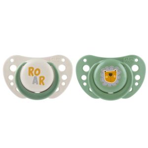 Chupetes Chicco PhysioForma Air Silicona 2-6M 2PCS Verde