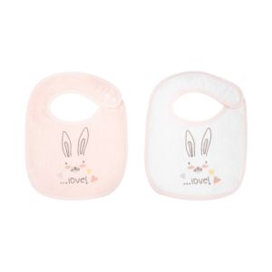 Set de 2 Baberos de Rizo Kikkaboo - Rabbits in Love