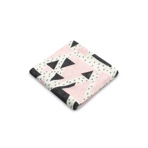 Pañal Triangular de Bambú Rosa Sensillo - 75x75 cm
