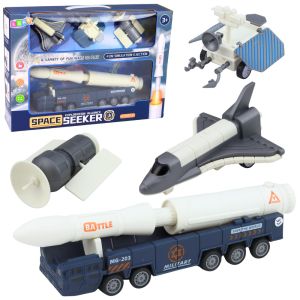 Set Espacial: Cohete, Transbordador y Vehículo de Transporte