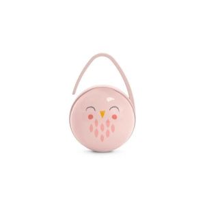 Funda Doble para Chupetes Búho Rosa Suavinex