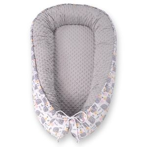 Cocoon de Bebé Reversible My Sweet Baby - Nido Hedgehogs Grey