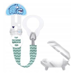 Clip para chupete Mam baby Sealife Boy con protector para mantenerlo limpio