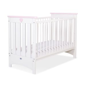 Cuna de Madera My Sweet Baby Lorenzo III 120x60cm - Blanco y Rosa