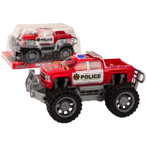 Coche de Policía Pickup Rojo Off-Road