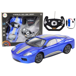 Coche de Control Remoto 1:16 con Luces Azul