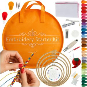 Kit de bordado Maaleo con hilos de 100 colores