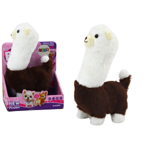 Juego Interactivo de Correr Llama Alpaca Marrón 23cm