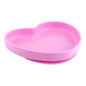 Plato de Silicona Chicco Corazón 9m+ para Bebé