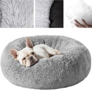 Cama para Mascotas Purlov M Gris - Suave y Cómoda