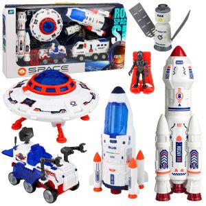 Gran Set Espacial de Lean toys con diversos vehículos
