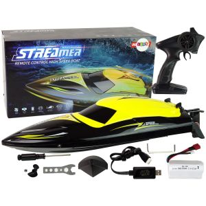 Barco de motor R/C amarillo 35 KM/H