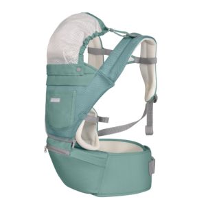 Portabebés 3en1 Chloe Mesh Menta Kikkaboo - Versatilidad y Comodidad