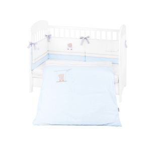 Juego de cama bordado 2 piezas Kikkaboo Dream Big Azul