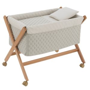 Minicuna Tijera Madera Tender Mint/natural 55x87x74 Cm - Cambrass