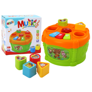 Tambor Interactivo Educativo en Verde y Naranja