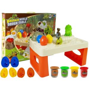 Mesa de Juego de Plastilina con Volcán y Dinosaurios