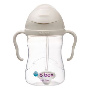 Botella con popote B.box 240ml Latte, diseño ergonómico ideal para niños.
