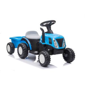 Tractor Eléctrico con Remolque A009 Azul
