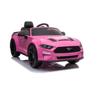Coche Eléctrico Infantil Ford Mustang GT Rosa con Control Remoto