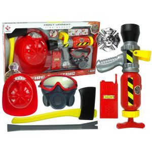 Set de Bombero Infantil con Extintor y Máscara