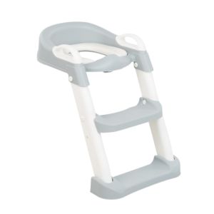 Asiento de inodoro con escalera Kikkaboo - Lea Gris