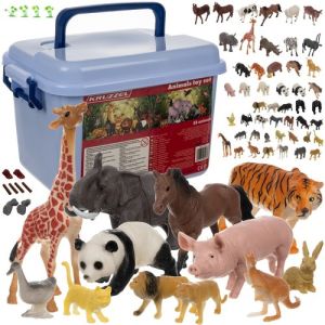 Set de Figuras de Animales Kruzzel - 48 Piezas para Niños