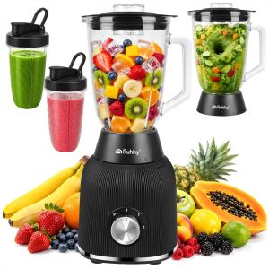 Batidora de Vaso Ruhhy 1200 W, ideal para batidos y cócteles.