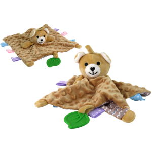 Osito de Peluche con Manta y Sonajero