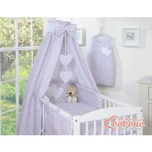 Dosel de Cuna My Sweet Baby - Corazones y Flores Rosa