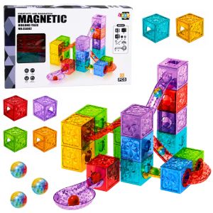 Bloques magnéticos de construcción coloridos de Lean Toys