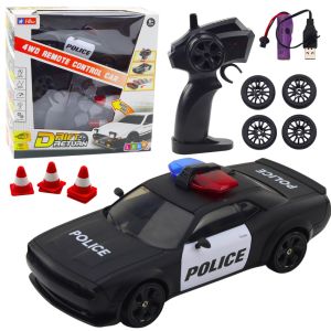 Coche de Policía RC con Ruedas Intercambiables 4WD
