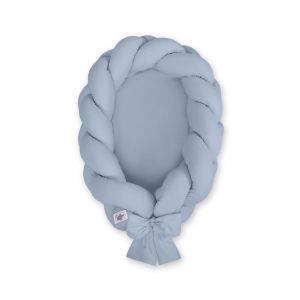 Braided Baby Nest 2 In 1 - Pastel Blue