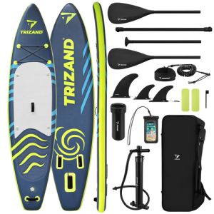 Tabla de paddle inflable Trizand de 350 cm, ideal para la diversión acuática.