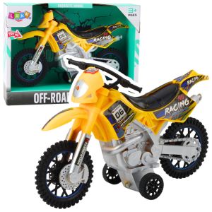 Moto Cross Infantil Amarilla con Luces y Sonido