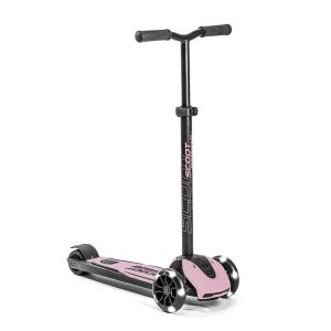 Scoot&ride Highwaykick 5 LED rosa - Patinete para niños y adultos