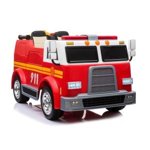 Camión de Bomberos Rojo - Coche Eléctrico Infantil con Control Remoto