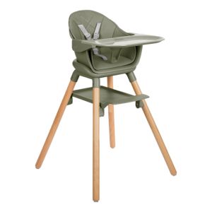 Trona 2en1 Woody Verde Militar Kikkaboo para Bebés