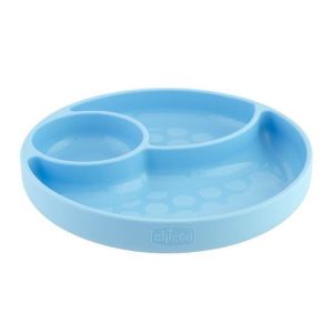 Plato de Silicona 3 Secciones Chicco para Bebés 12m+