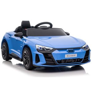 Coche Eléctrico Infantil Audi E-Tron GT Azul 12V con Luces